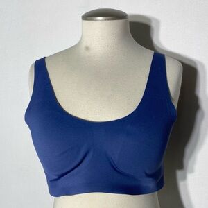Knix LuxeLift Deep Blue Seamless Wireless Pullover Bra M